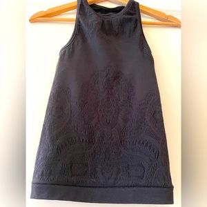 Lululemon Lace Effect Black Tank Top